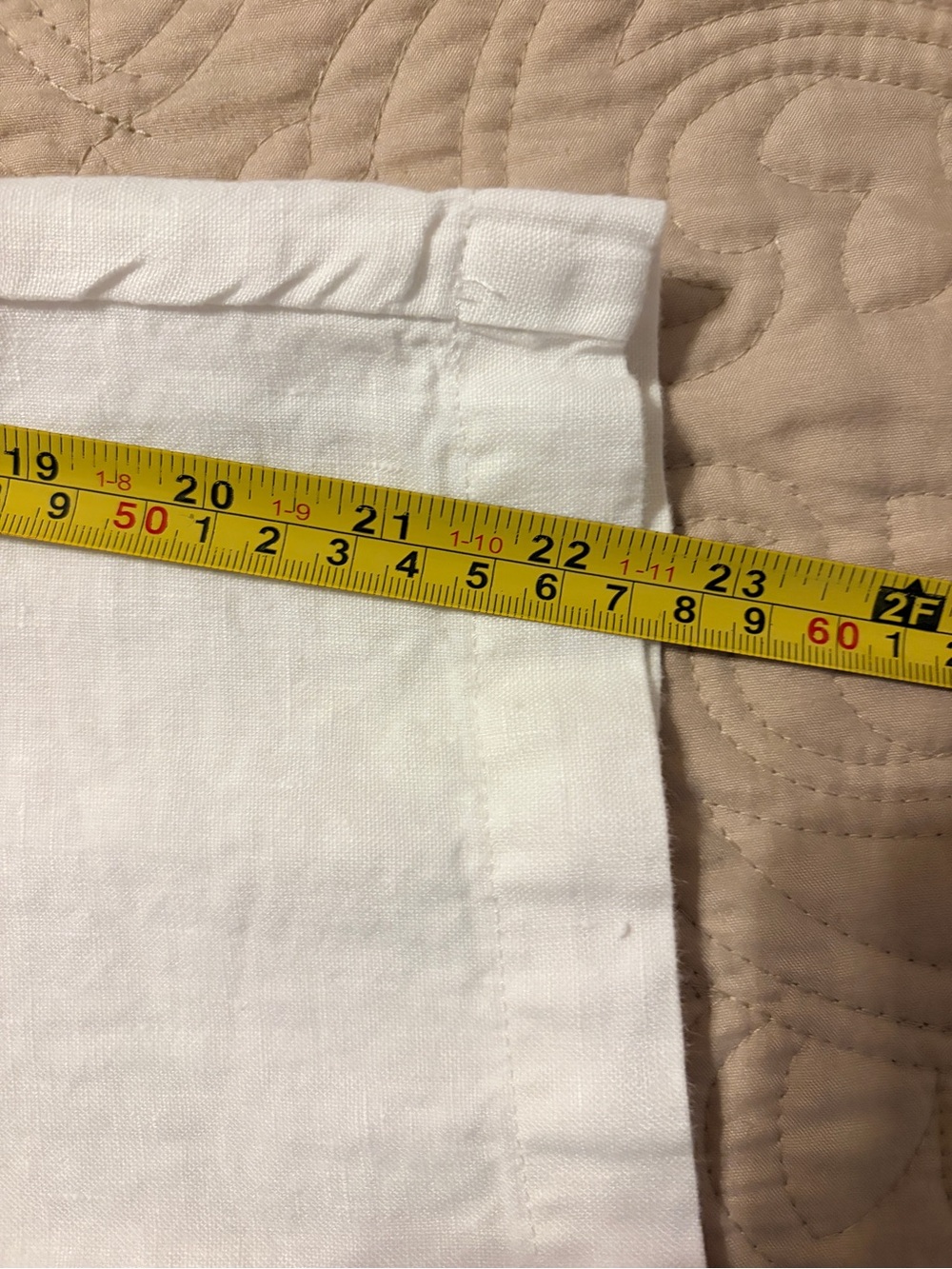J.Jill Love Linen White Wide Leg Crop Pants Nautical Button L Petite - Picture 9 of 10